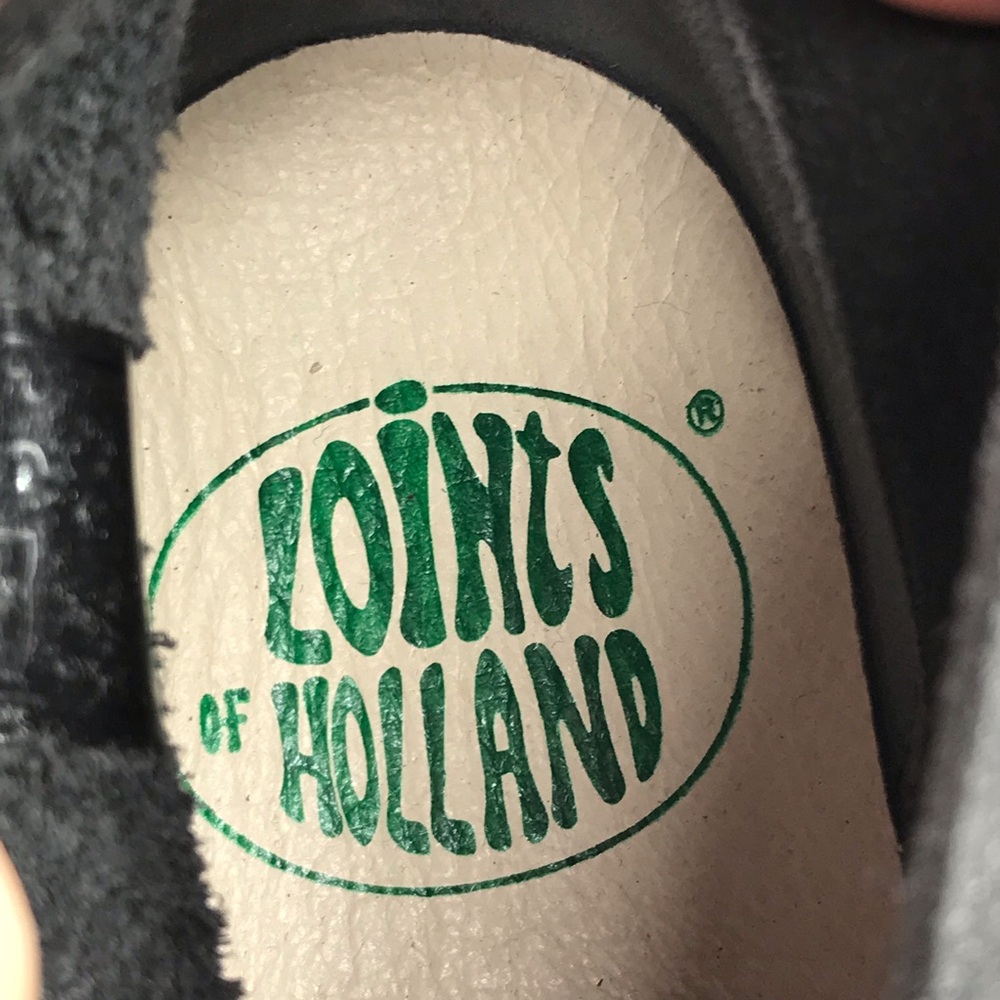 LOINTS OF HOLLAND Fusion Black Nubuck Leather Bootie Wedge Shoe - Picture 7 of 12